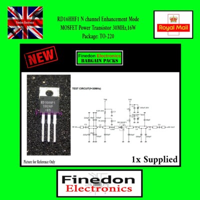 RD16HHF1 N-Kanal Erweiterungsmodus Mosfet 30 MHz 16 W HF-Verstärker Transistor