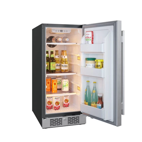 Avallon AFR152SSRH 15 Inch Wide 3.3 Cu. Ft. Compact Refrigerator with LED Lighti - Picture 4 of 9