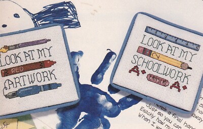 MY SCHOOL WORK, ARTWORK Cross-Stitch (Single Pattern From Magazine)
