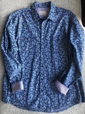 Vintage Italia c.1958 Mens Shirt XL L/S 