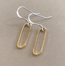 NEW HANDCRAFTED SUNDANCE CHARM LINK EARRINGS HANDMADE SIMPLE ARTISAN JEWELRY