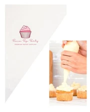 PIXIE POP PARTY Disposable Piping Bags 12 Inch - 100 Anti Burst Pastry Bags 