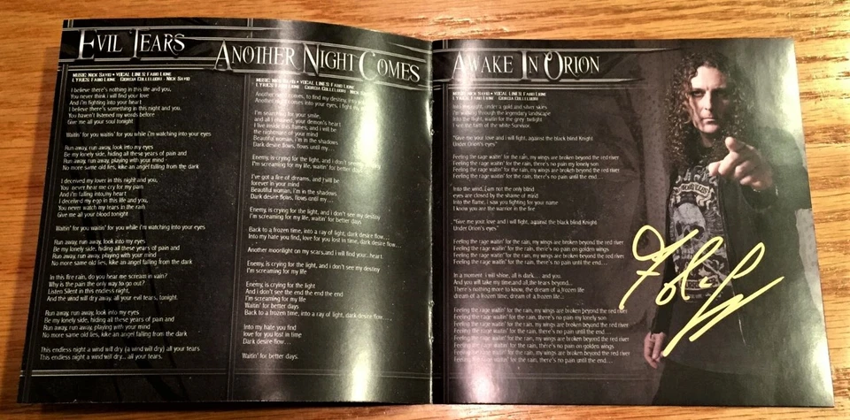 Eternal Idol - The Unrevealed Secret CD (Autographed by Fabio Lione) Angra - Image 3 of 4