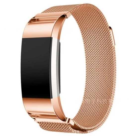 Muñequera para Fitbit Charge 2 Milanese Lazo Acero Inoxidable Correa de Repuesto Deportes Foto 4 de 4