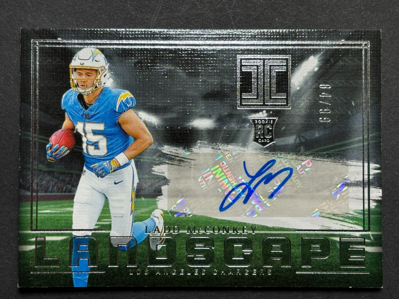 Ladd McConkey 2024 Impeccable Rookie Landscape autograph RC auto 84/99 Chargers