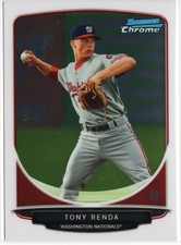 2013 Bowman - Prospects Chrome Tony Renda #BCP10 (RC) Nationals B4
