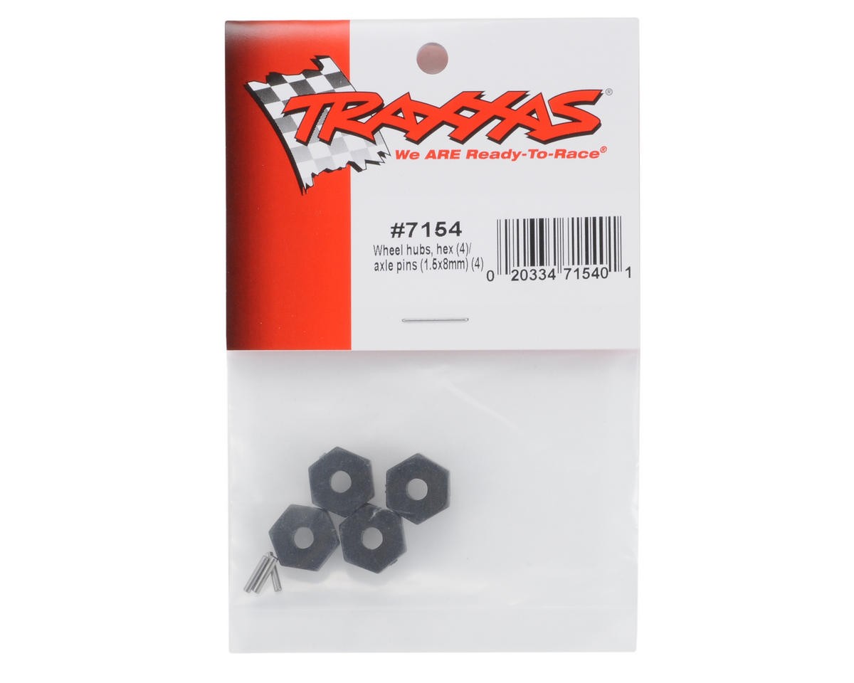 Traxxas 12mm Hex Wheel Hubs w/Axle Pins (4) [TRA7154]