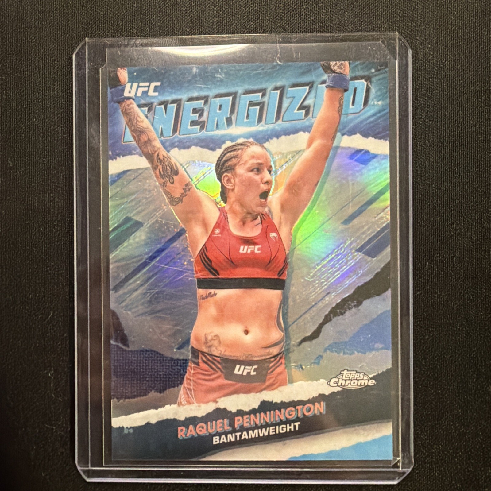 2024 Topps Chrome UFC - Energized Raquel Pennington #TME-6