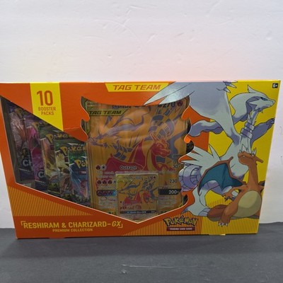 Pokemon Reshiram And Charizard GX Premium Collection Sealed Box Sword And Shield
