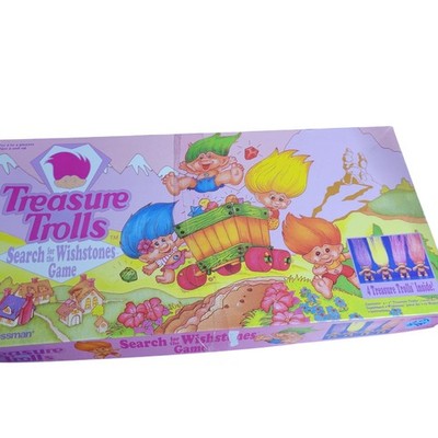 Vintage Treasure Trolls Search for the Wishstones Board Game Pressman 1992 Retro