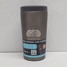 Toadfish Stainless Steel Non-tipping Can Cooler 2.0 Graphite Gray