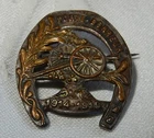 WW1 PORTE BONHEUR FRANCE BATTLEFRONT MILITARY SWEETHEART BADGE WORLD WAR I