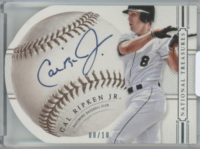 2014 Panini National Treasures Baseball Cal Ripken Jr. Auto /10 Die Cuts #15