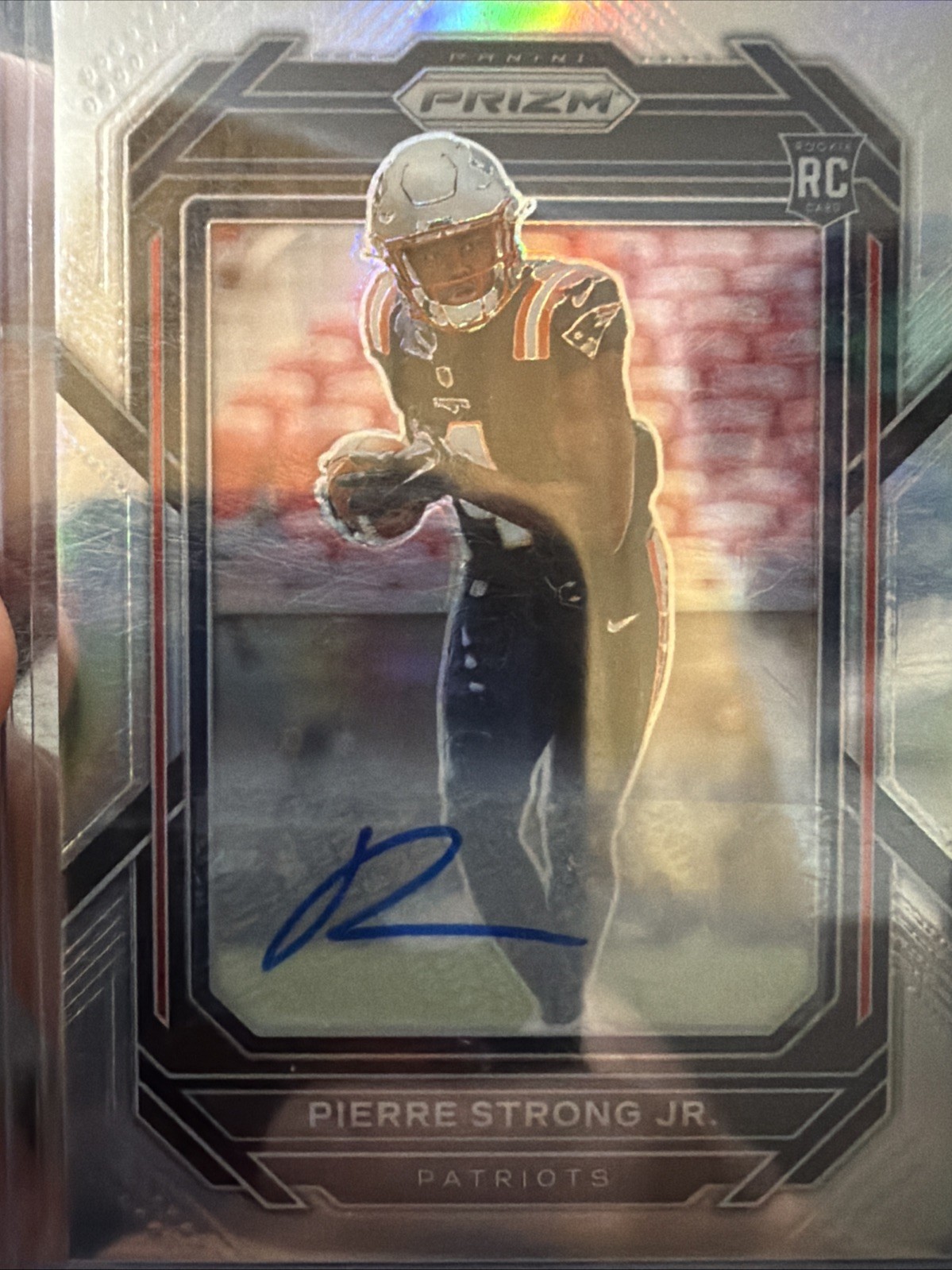 Pierre Strong Panini Prizm #325 Autograph-Silver