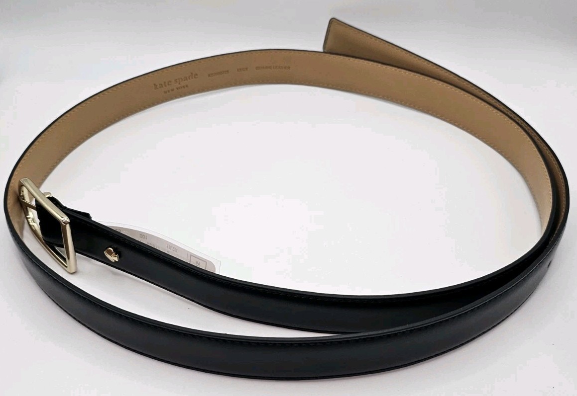 Kate Spade Black Leather Belt - Size 1X 2X Women display picture 2