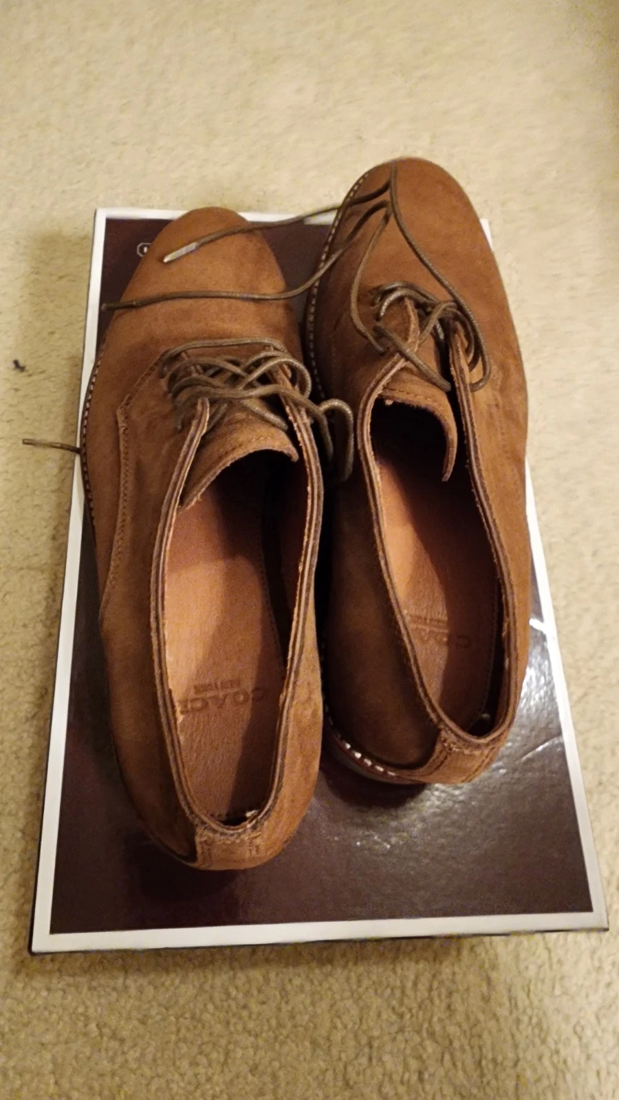 Scarpe eleganti Coach uomo taglia 10 M nuove con scatola