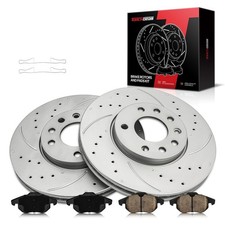 Torchbeam Front Brakes and Rotors Kit Brake Pads Brake Rotors and Pads Compat...