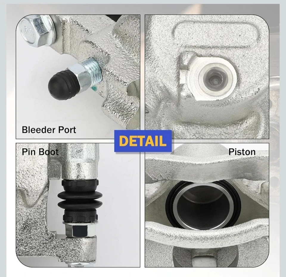 Par de pinzas de freno delanteras con soporte para Honda Civic 1996-2011 Insight Acura EL Foto 3 de 4