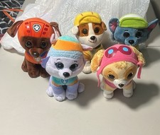 Ty Beanie Boos PAW PATROL Skye Rubble Everest Rocky Zuma VGC Medium Plushes 9  