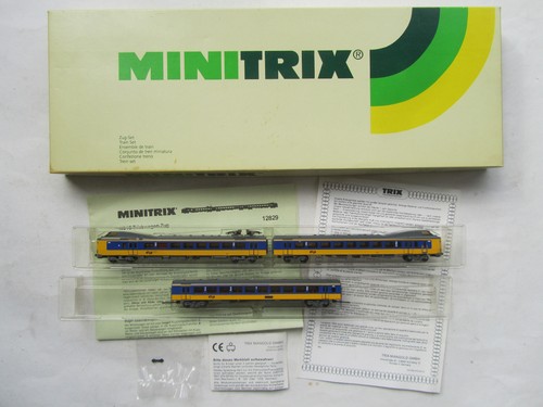 Minitrix 12829 - Spur N - 3-tlg. Elektrotriebwagen ICM „Koploper“ der NS in OVP | Condition: Gebraucht