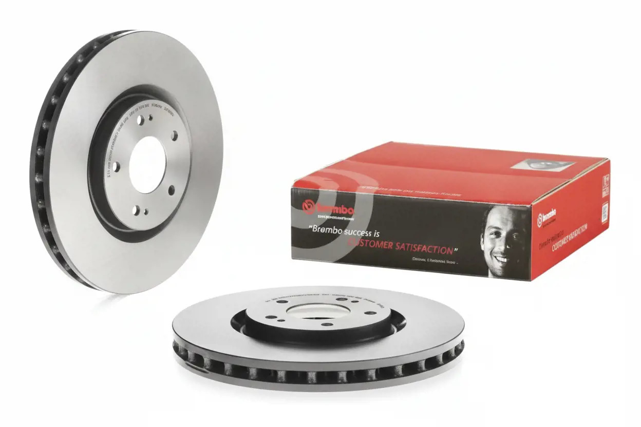 2x Brake disc internally vented 09.7142.31 BREMBO for MITSUBISHI LANCER Mk VI