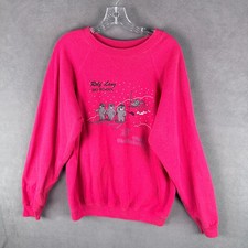 Vintage Hanes Men's Sweatshirt Large Sweater USA Made Rolf Lang Ski School Bears