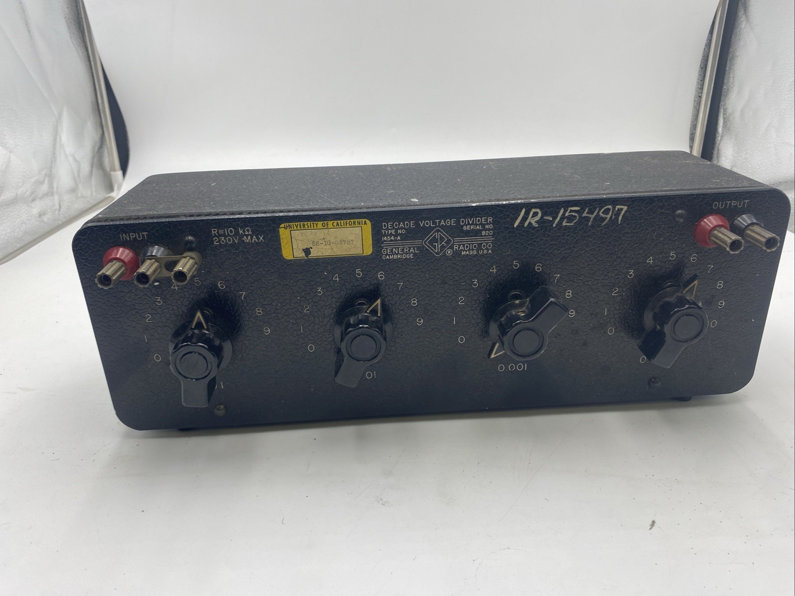 GENRAD General Radio Company Type Decade Voltage Divider 1454-A (JWP72)