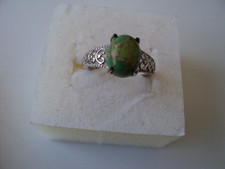Assorted Green Turquoise sterling silver rings you choose DAD140