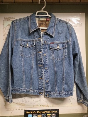 Vintage Monty Roberts Join Up Denim Jacket Mens Xl Horse Equestrian Signed