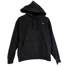 The North Face Womens Heavyweight Hoodie Black Gray - XS