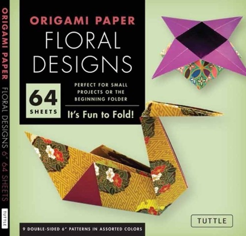 Origami Paper - Floral Designs - 6"" - 60 Sheets by  Tuttle St... - 9780804858427