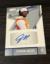 2026 SAGE Jermod McCoy Silver AUTO #A-JM2 Las Vegas Raiders RC
