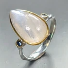 Vintage ring Natural Moonstone Ring 925 Sterling Silver Size 6 /R461294