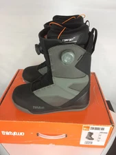 Open Box ThirtyTwo STW Double BOA Men's Snowboard Boots, Black/Charcoal, M10 MY2