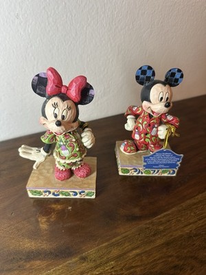 Disney Traditions Mickey & Minnie Christmas Figurine Set - Jim Shore Collectible