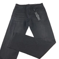 Liverpool Regent Relaxed Straight Jeans Men's Size 32 X 34 Bullet Dark Black