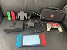 Nintendo Switch Console Bundle Controller Joycons Dock Charger Case Accessories