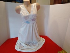 Vintage Lingerie Grecian Goddess Long Silky Nightgown M
