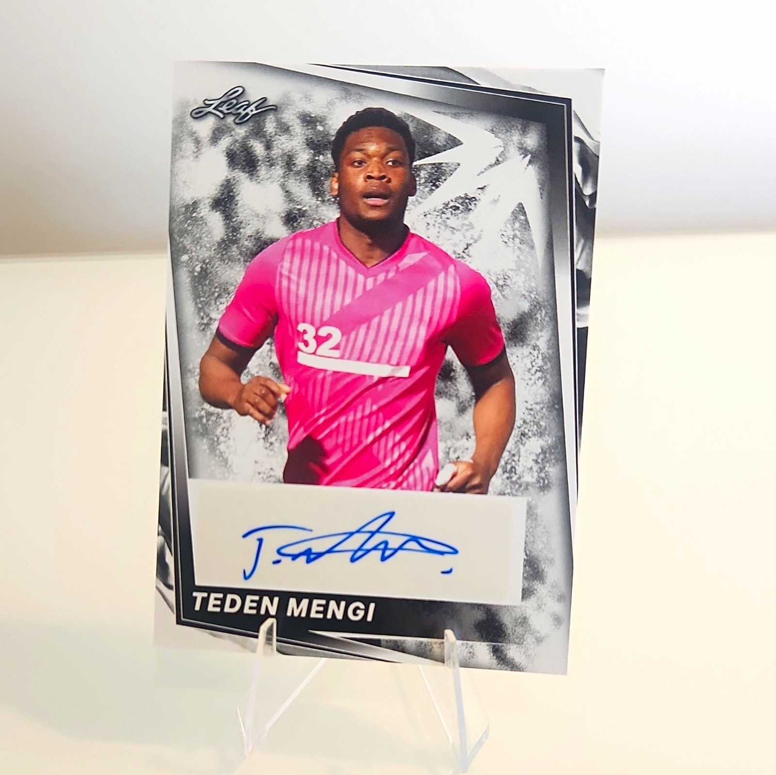 Leaf 2024 Soccer Blaster Teden Mengi Manchester United Auto Autographs #BA-TM1
