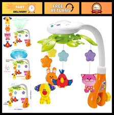 Musical Baby Crib Mobile with Lights Star Projector - Rotating Lullabies Nat