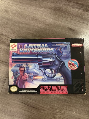 #ad #ad Lethal Enforcers for Super Nintendo SNES CIB Complete W Blue Gun C $259.00
