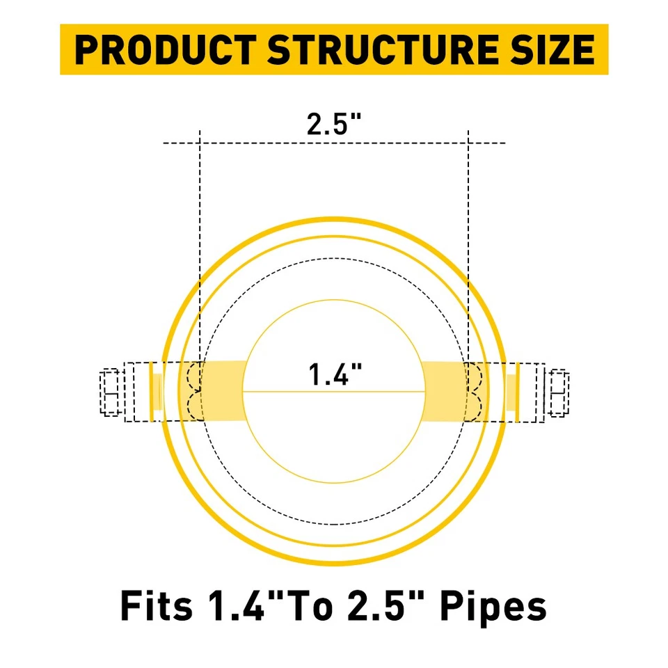 Punta de silenciador simple recta 2,5" azul tubo de escape cola de garganta acero inoxidable Foto 4 de 4