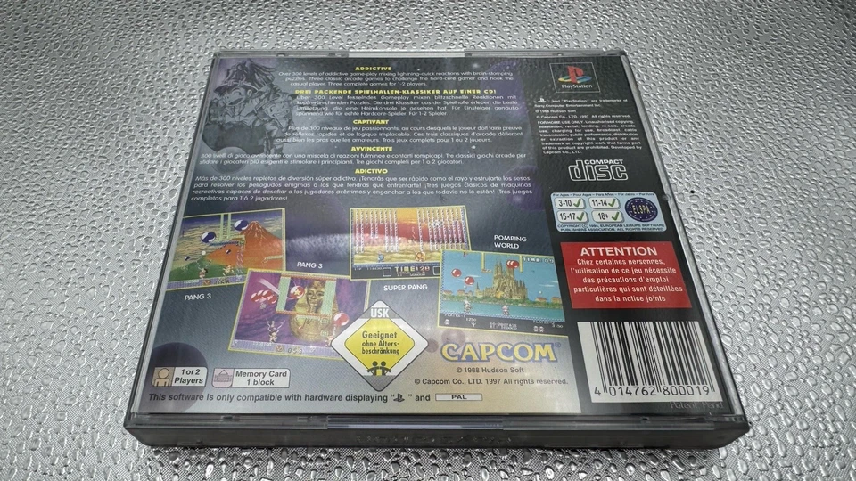 Super Pang Collection Sony PlayStation PS1 rara con manuale PAL 1997 #0305 - Immagine 3 di 4