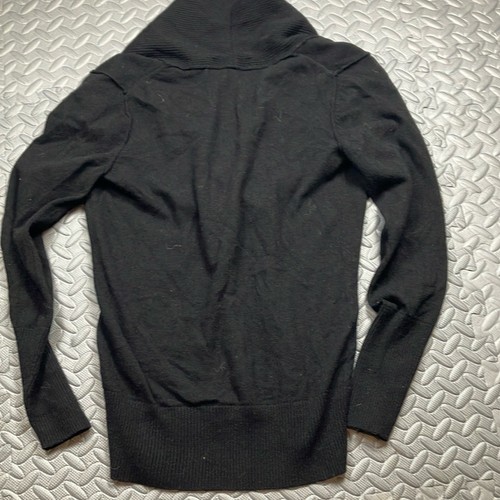 Maglione Banana Republic donna nero cappuccio scollo a V taglia S - Foto 3 di 6