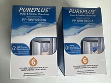 Pureplus Filter PP-RWF1100A Replacement Fridge Water Filters LOT OF 2 New Sealed
