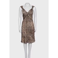 Valentino Animal Print Silk Dress UK10 M