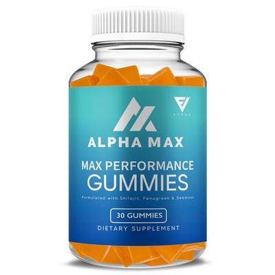 Alpha Max Gummies AlphaMax Maximum Strength Formula (1 Month Supply)