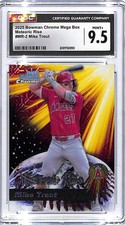 2025 Bowman Chrome Mikę Trout Meteoric Rise Mega Box Refractor Mojo CGC 9.5