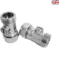Easy Install 15mm x 1/2" Isolation Valves - Perfect for Flexi Pipe Connections