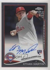 2014 Topps Chrome Image Variation Rookie Auto Ethan Martin #128 Auto 2u3